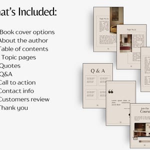 Interior Design Ebook Template Canva Editable Ebook Template Home Decor ...