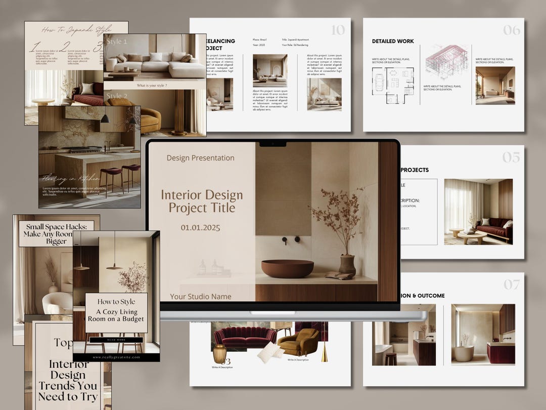 Interior Design Templates, Interior Design Business Starter Bundle ...