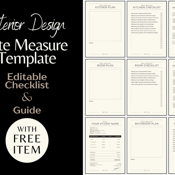 Interior Design Checklist Printable - Etsy