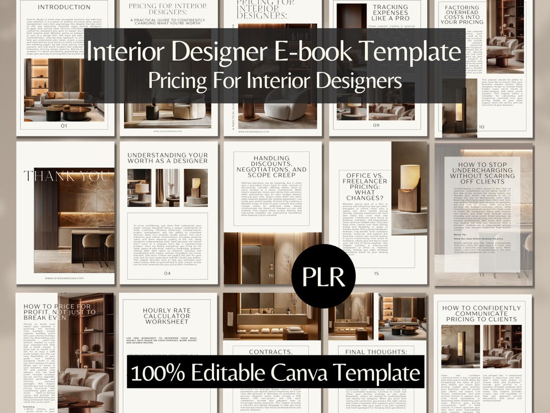 Interior Design Ebook, PLR Canva E-book, Home Decor Ebook, Interior ...