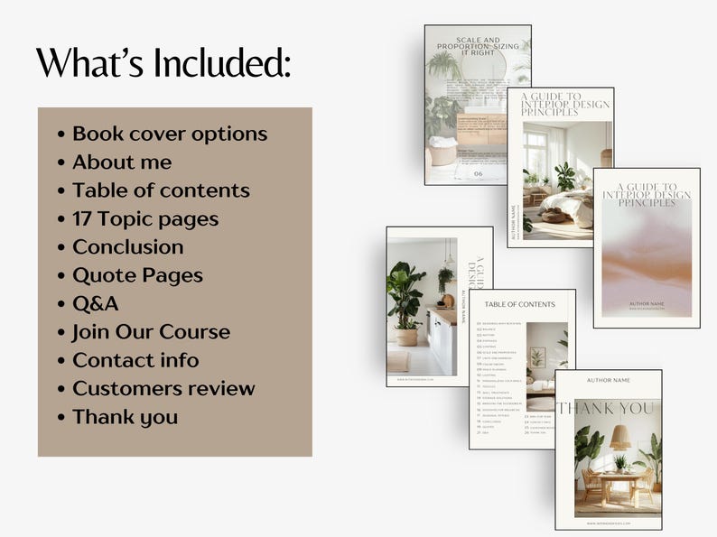 Interior Design Ebook, PLR Canva E-book, Home Decor Ebook, Interior ...