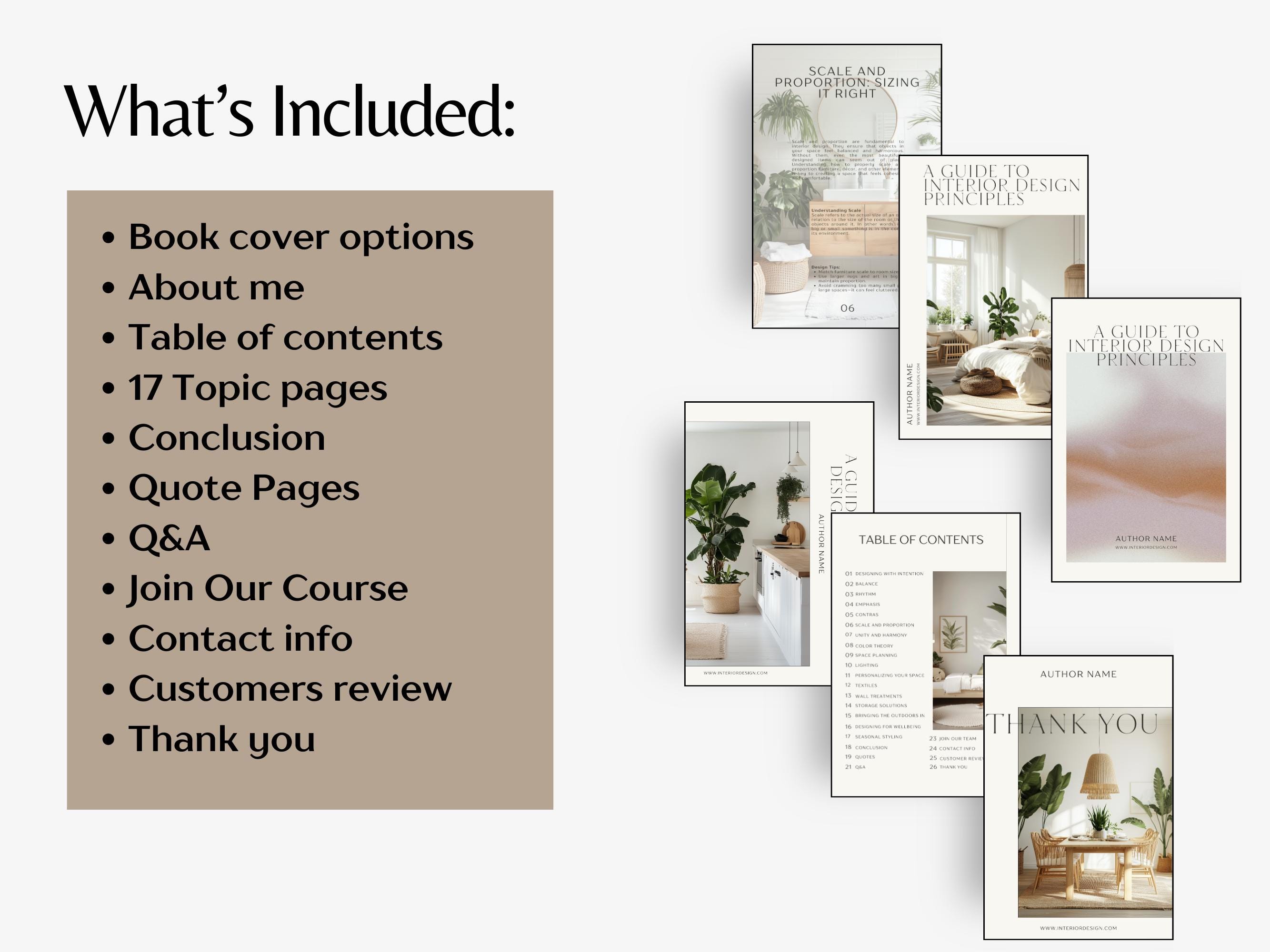Interior Design Ebook, PLR Canva E-book, Home Decor Ebook, Interior ...