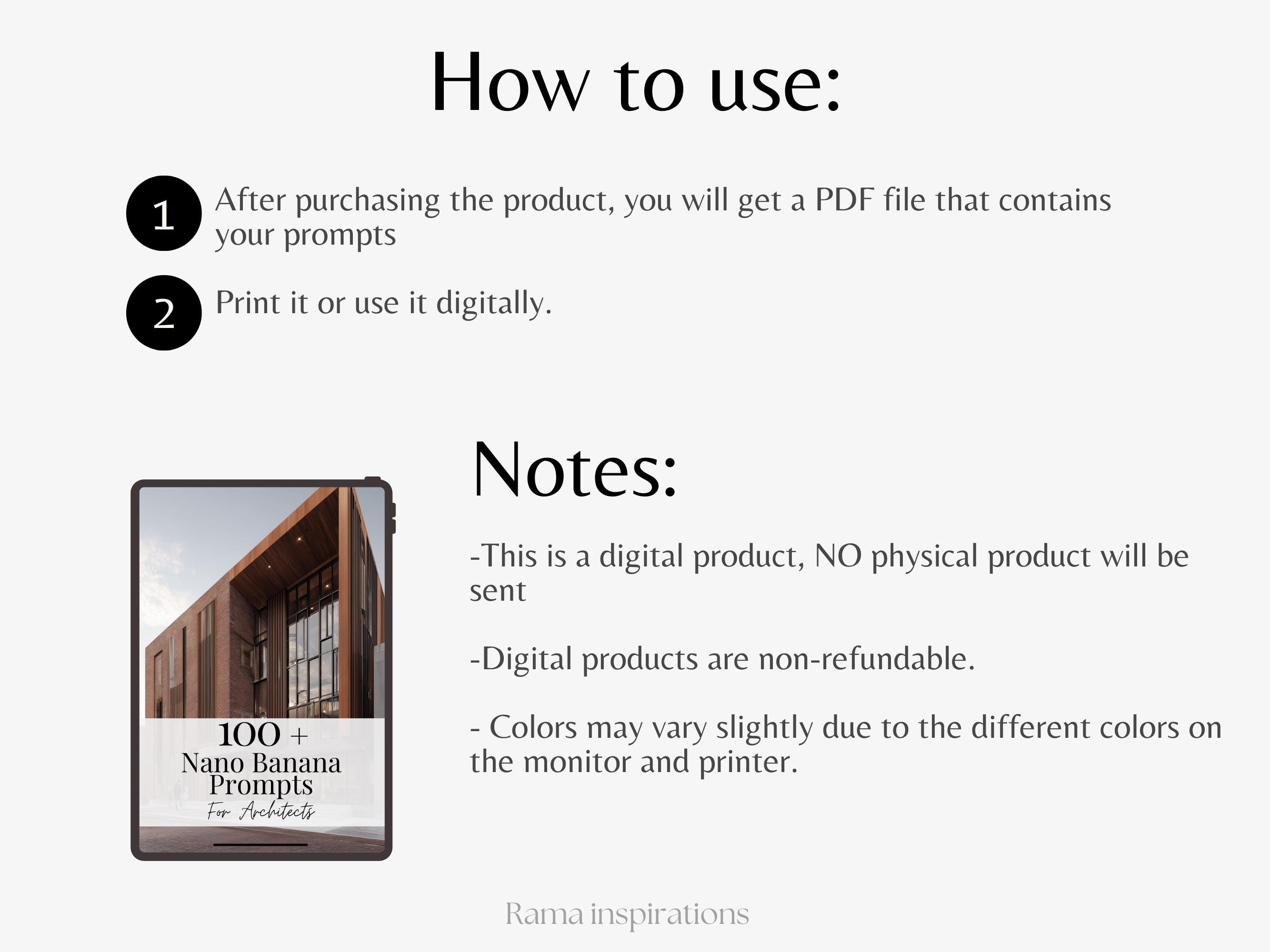 Nano Banana Prompts for Architects, Architecture AI Prompts, Rendering ...