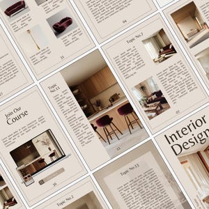 Interior Design Ebook Template Canva Editable Ebook Template Home Decor ...