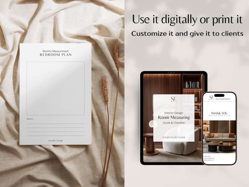 Site Measure Checklist Interior Design Room Measuring Template Interior ...