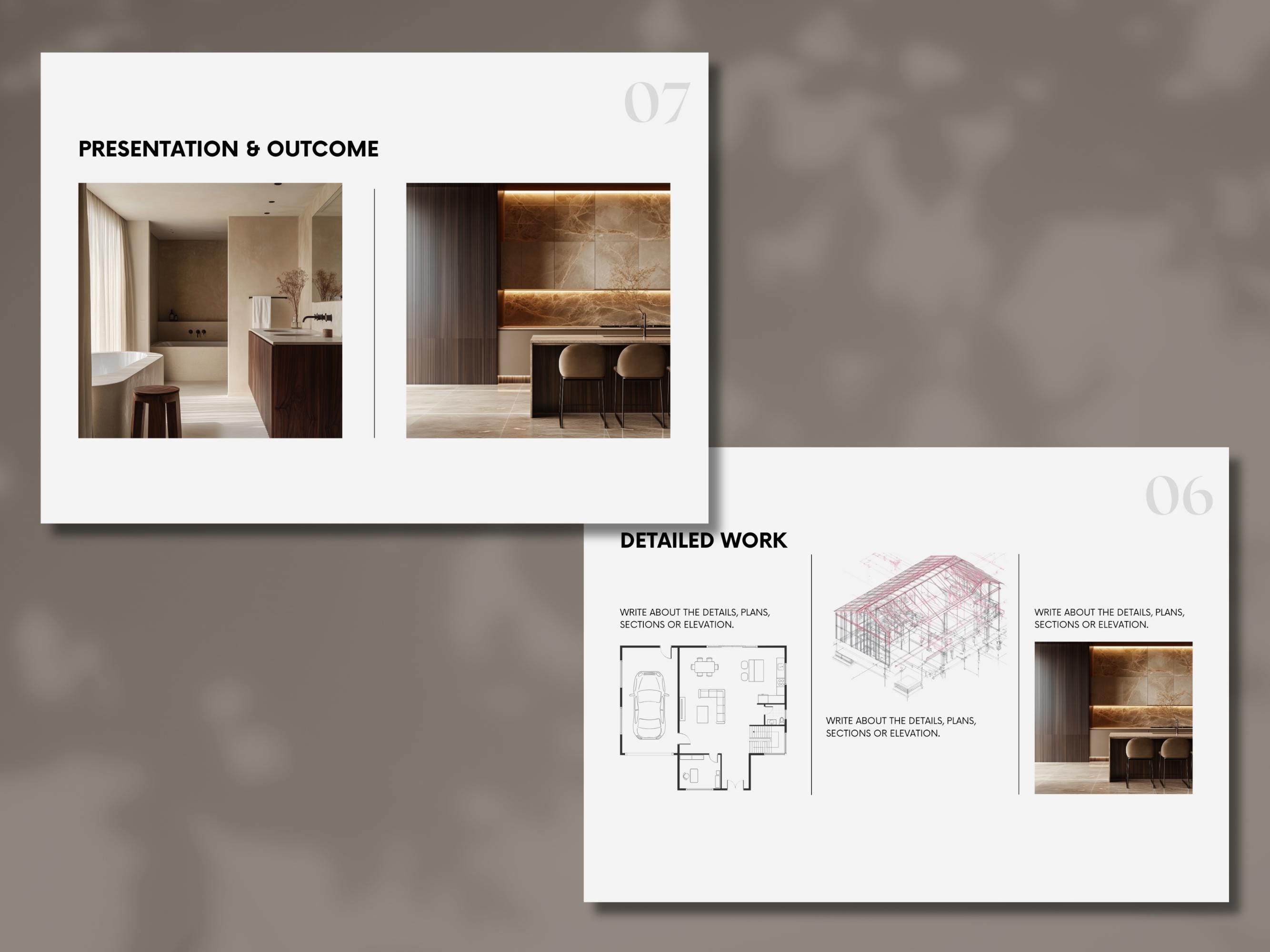 Interior Design Portfolio Template, Luxury Interior Design Template ...
