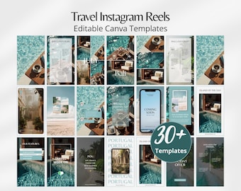 Travel Instagram Reels Template, Travel Agent Instagram Marketing, Resort Reels, Beach Video, Travel TikTok Clips, Travel Blogger Content