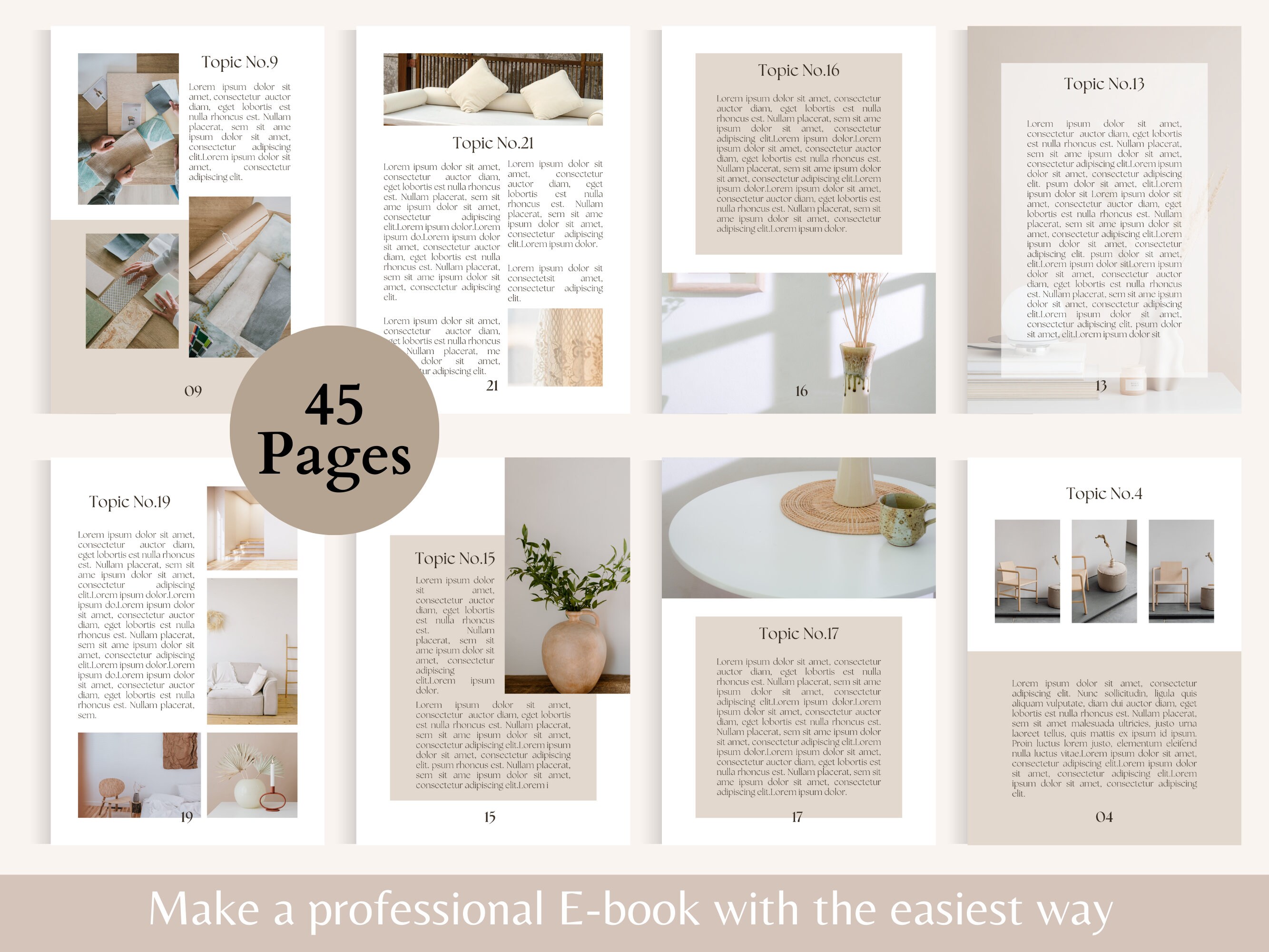Ebook Interior Design Template Canva Editable Ebook Template Course ...