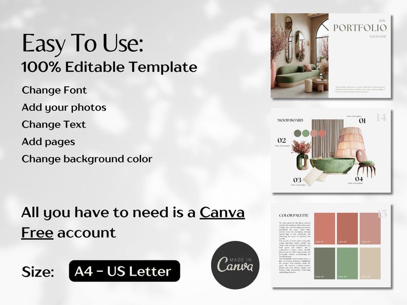 Interior Design Portfolio Template, Luxury Interior Design Template ...