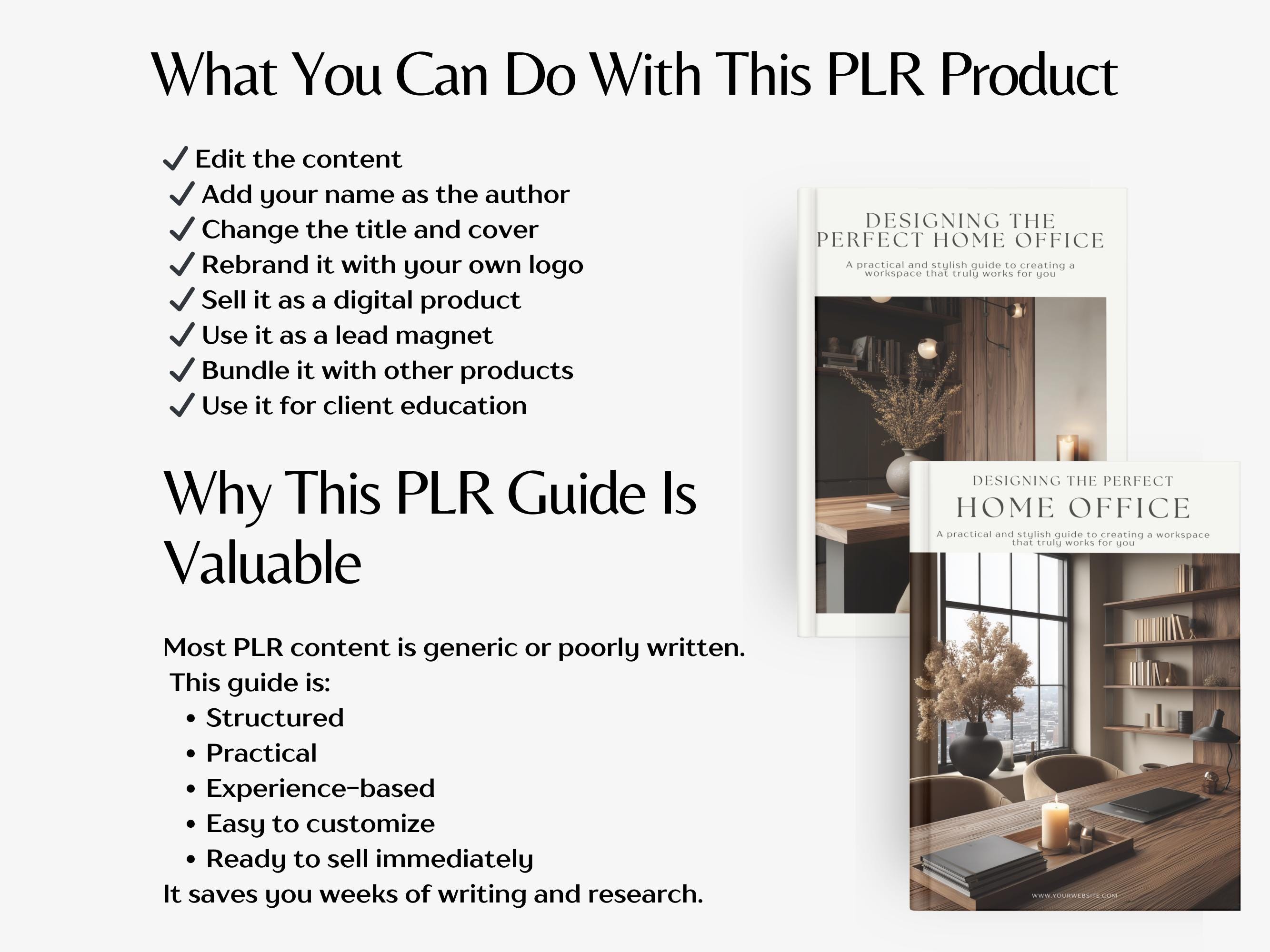 Interior Design Ebook, PLR Canva E-book, Home Office Ebook, Interior ...