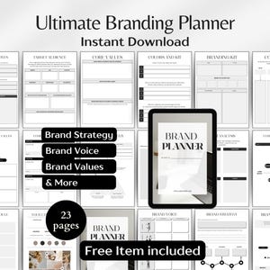 Branding Planner Workbook: Small Business Brand Strategy (Digital Download)