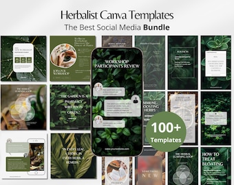 Herbalist Bundle, Herbal Instagram Reels, Holistic Instagram Marketing, Wellness Social Media Posts, Healing Insta Story, Natural Medicine