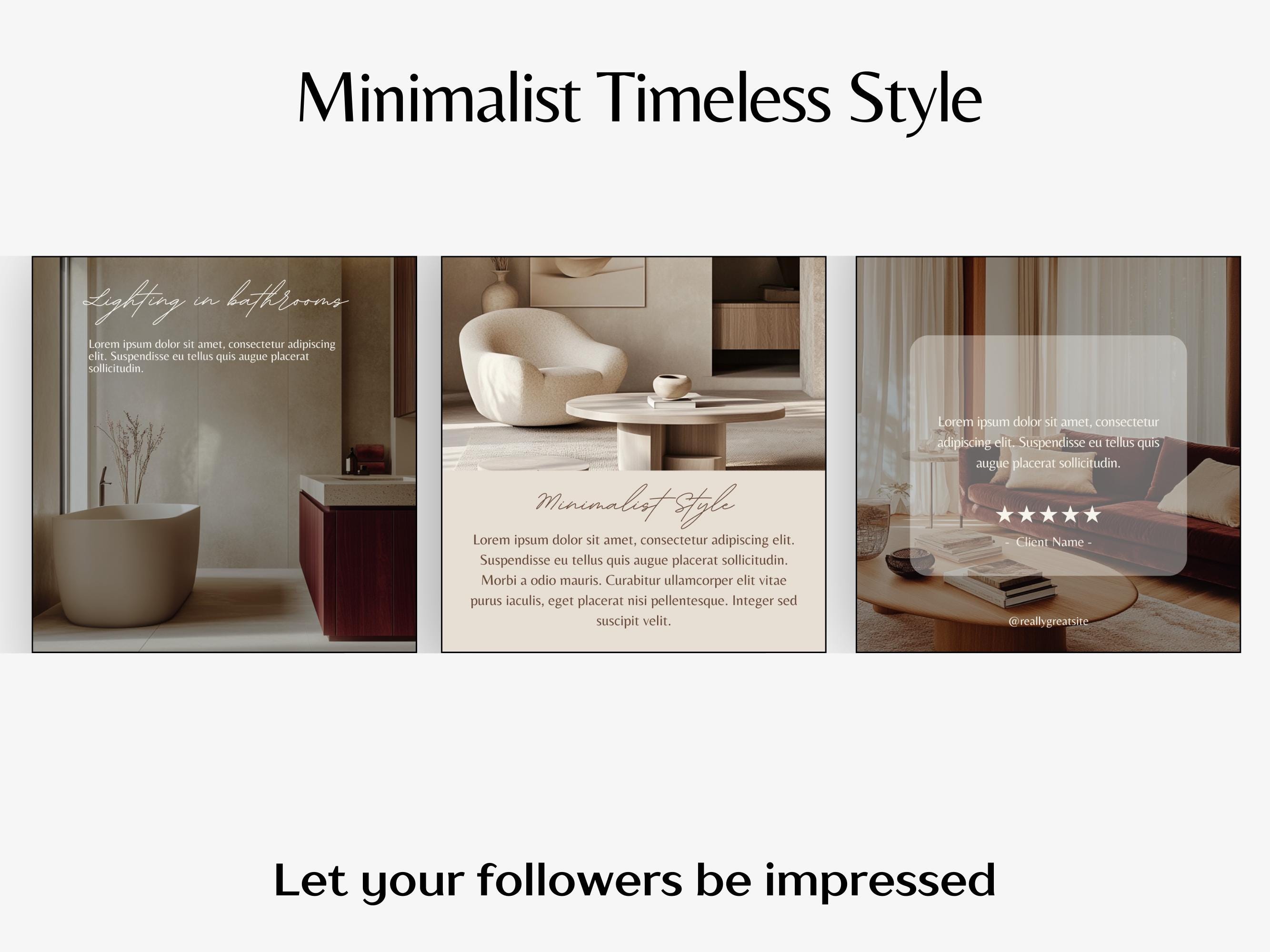 Interior Design Instagram Post Template Home Decor Social Media ...