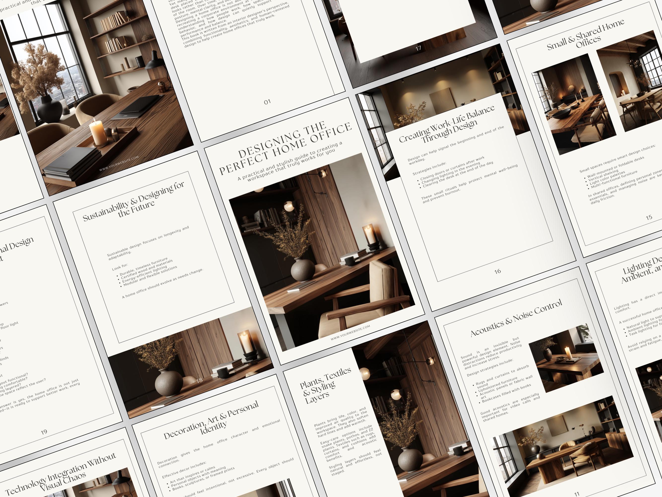 Interior Design Ebook, PLR Canva E-book, Home Office Ebook, Interior ...