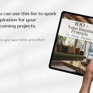 Nano Banana Prompts For Interior Designers, Interior Design AI Prompts, Rendering AI Prompts, Home Decor Templates PDF, Prompts For Interior image 6
