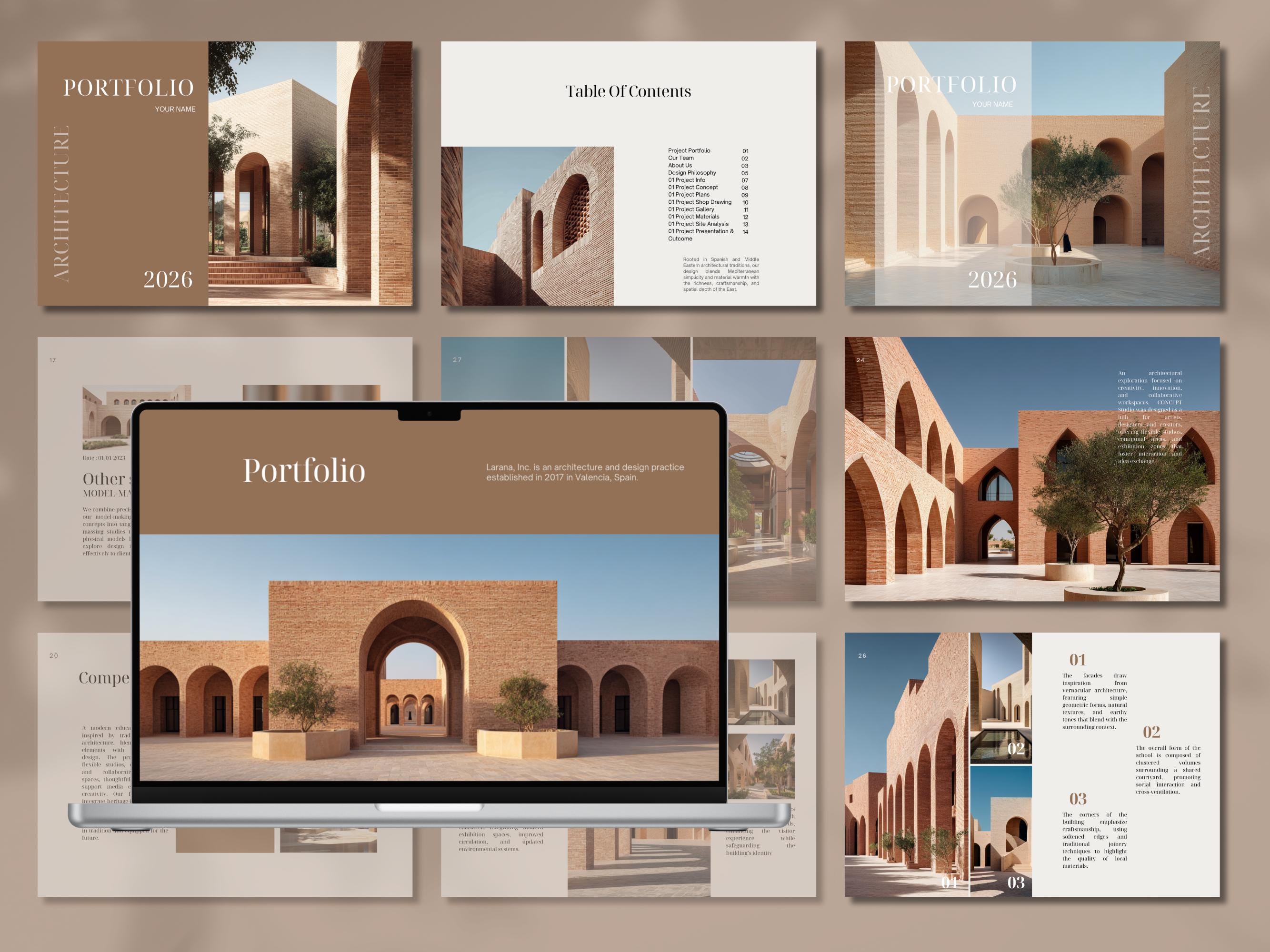 Architecture Portfolio Template, Minimalist Interior Design Canva ...