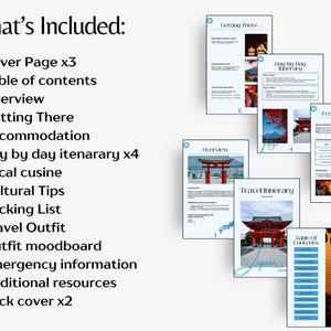 Travel Itinerary Template Travel Guide Template Printable Travel Guide ...