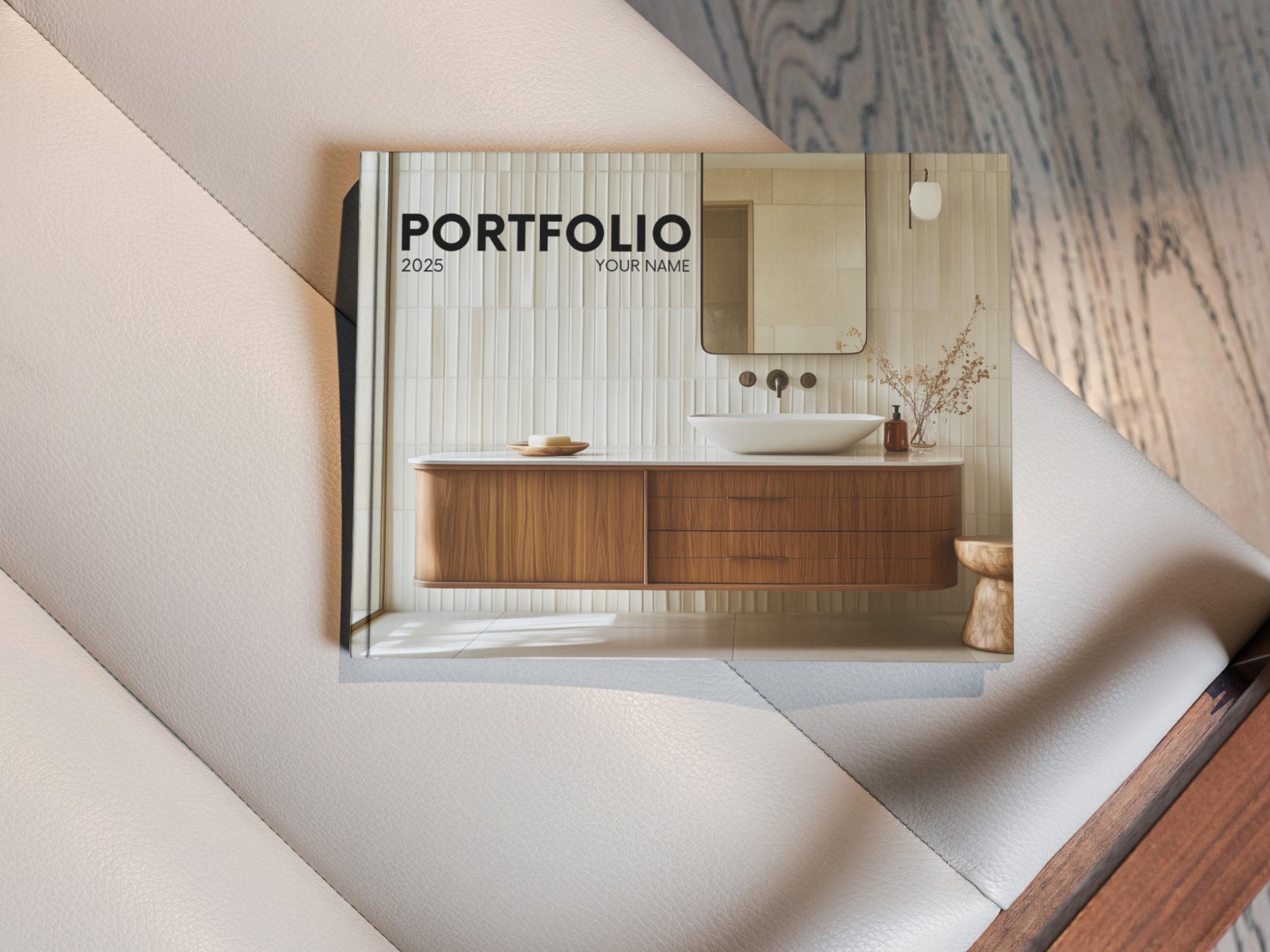 Interior Design Portfolio Template, Mid-century Interior Design ...