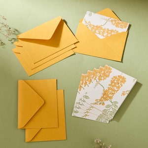 Freesia briefschrijfkaart en envelop set van 6 inch