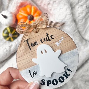 Personalized Baby&#39;s First Halloween Plaque: Wooden Keepsake Decoration