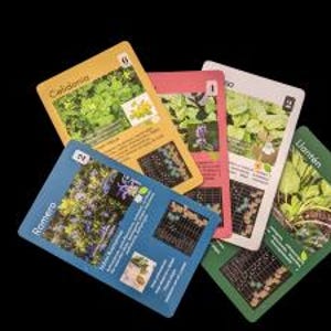 Guía de Plantas y baraja de cartas