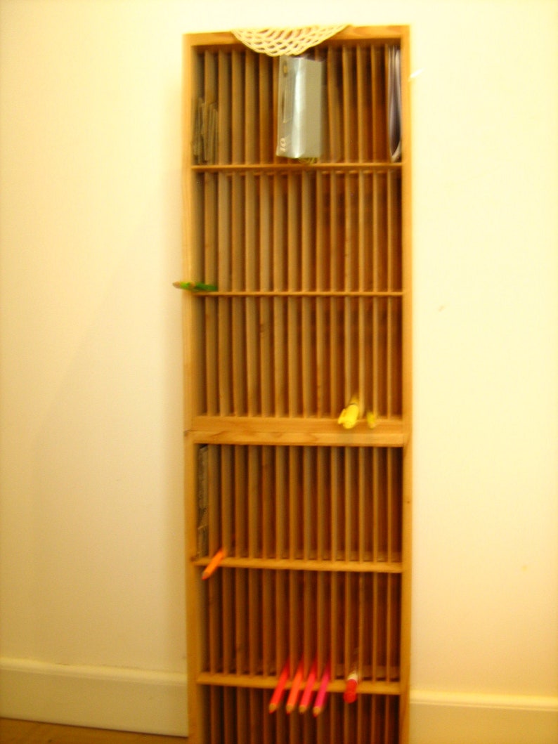 Retro IKEA CD Rack Shelves Curio Display Essential Oil Vintage