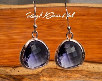 Amethyst Earrings, February Birthstone Gift, February Birthstone Earrings, Bridesmaid Earrings, February Birthday Gift, Amethyst Jewelry