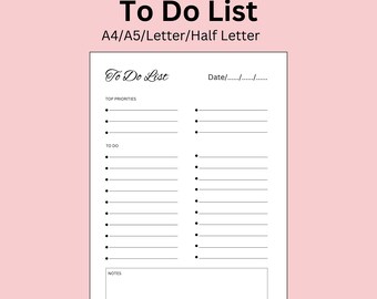 Lista de tareas diarias y semanales imprimible: Planificador de tareas (PDF)