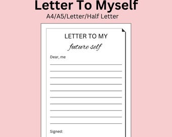 Carta a mi yo futuro - Planificador de metas (Descarga PDF)