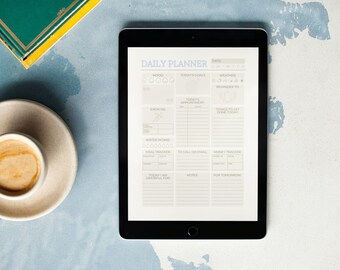 Digital Download Daily Planner - Single Page, Simple and Effective for Productivity and Time Management | Get Organized Instantly