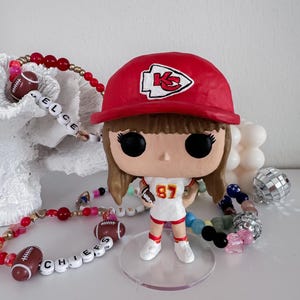 Taylor Kansas City Chiefs Jersey 87 Custom 3D Print Funko Style Figure
