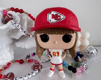 Taylor Kansas City Chiefs Jersey 87 Custom 3D Print Funko Style Figure