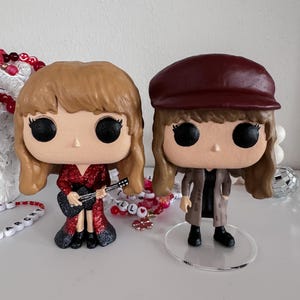 Taylor Red All Too Well Tour Guitar Custom 3D Print Funko Style Figure