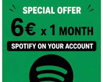 Spotify 1 Premium Months in your account