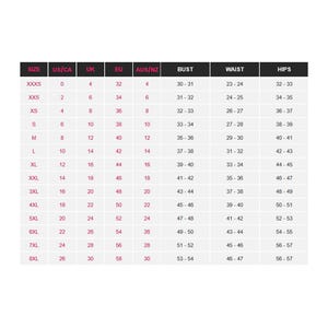 Anarkali Gown Size Chart