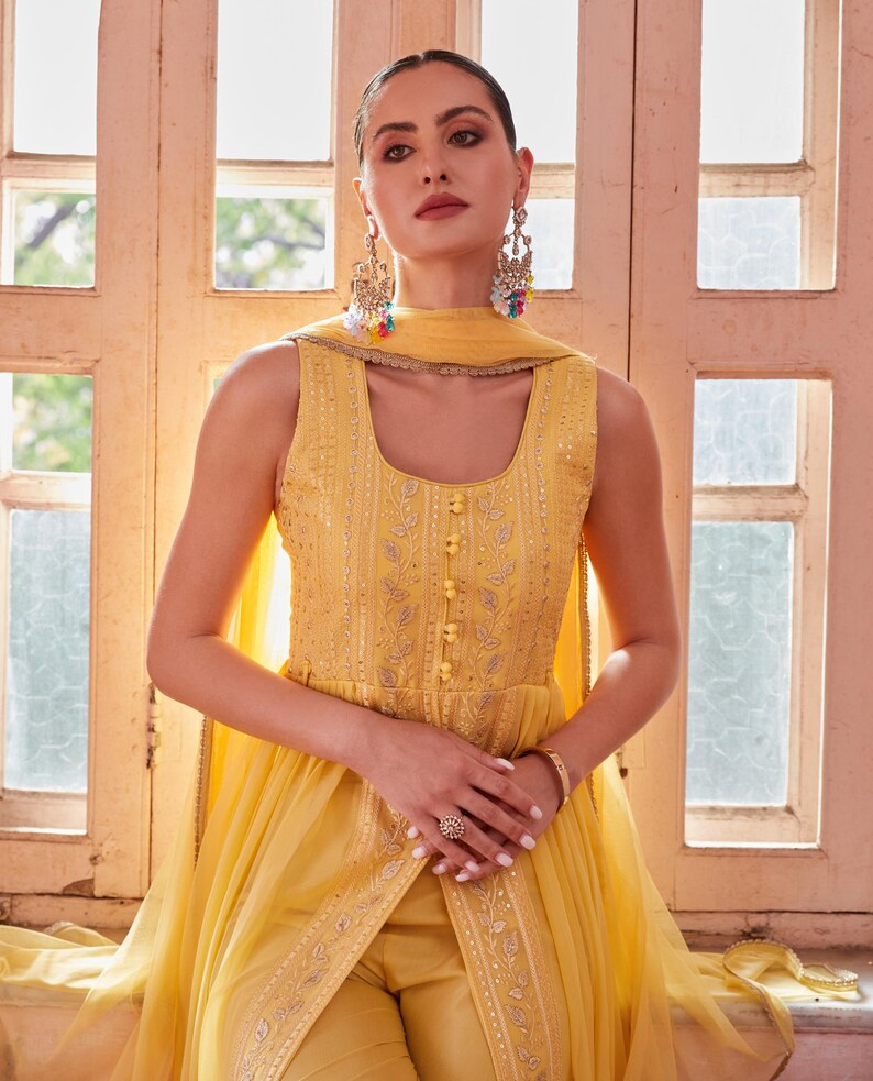 Cocktail Wear Indo Western Anarkali Suit