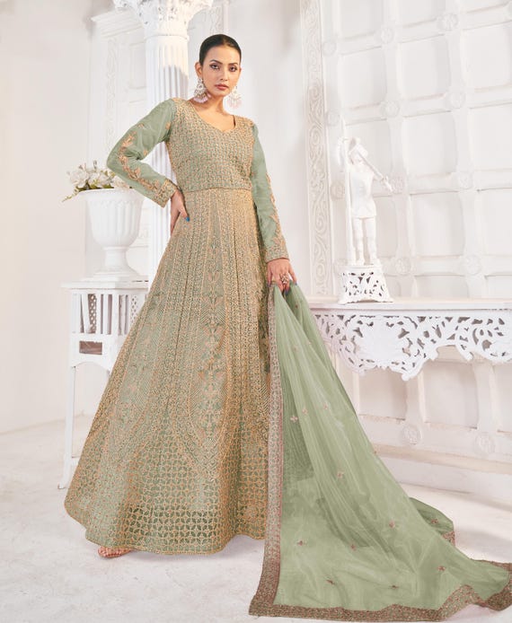 golden net dress design Elegant Evening Dress Woven with Delicate Gold Threads XL