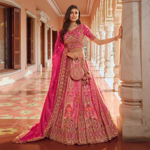 Asian Dress Hot Pink