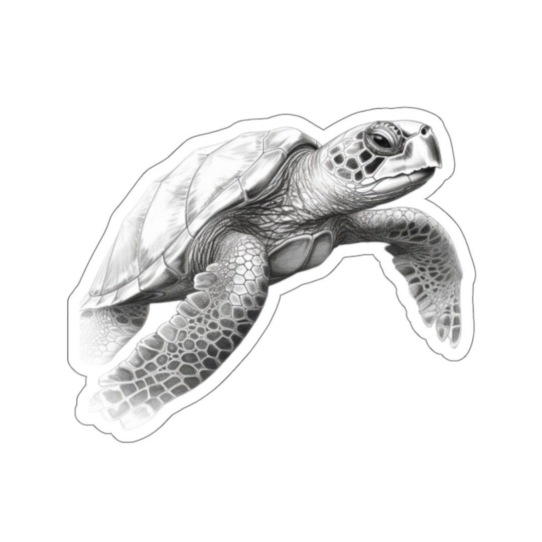 Sea Turtle Sticker, Ocean Sticker, Sealife Stickers, Fun Stickers - Etsy
