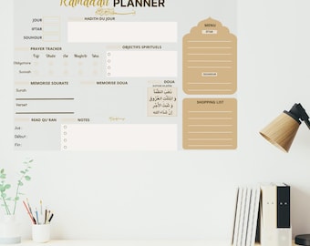 Ramadan Planner Islamic Invocation Chart Gift