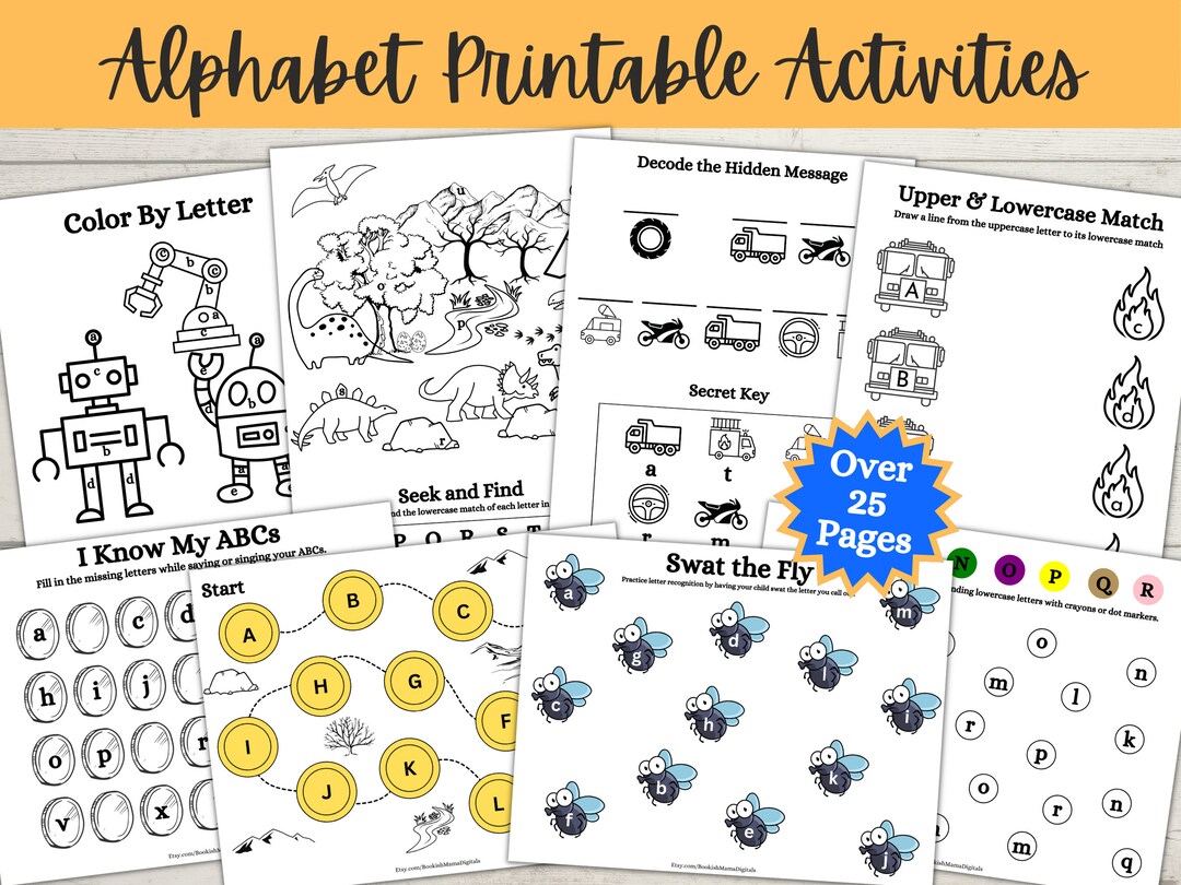 Alphabet Activities, Preschool Alphabet Learning Activities, Alphabet
