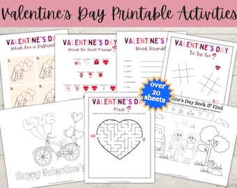 Valentine's Day Activities for Kids, Printable Valentine's Day Games and Activities, Valentine's Indoor Activities