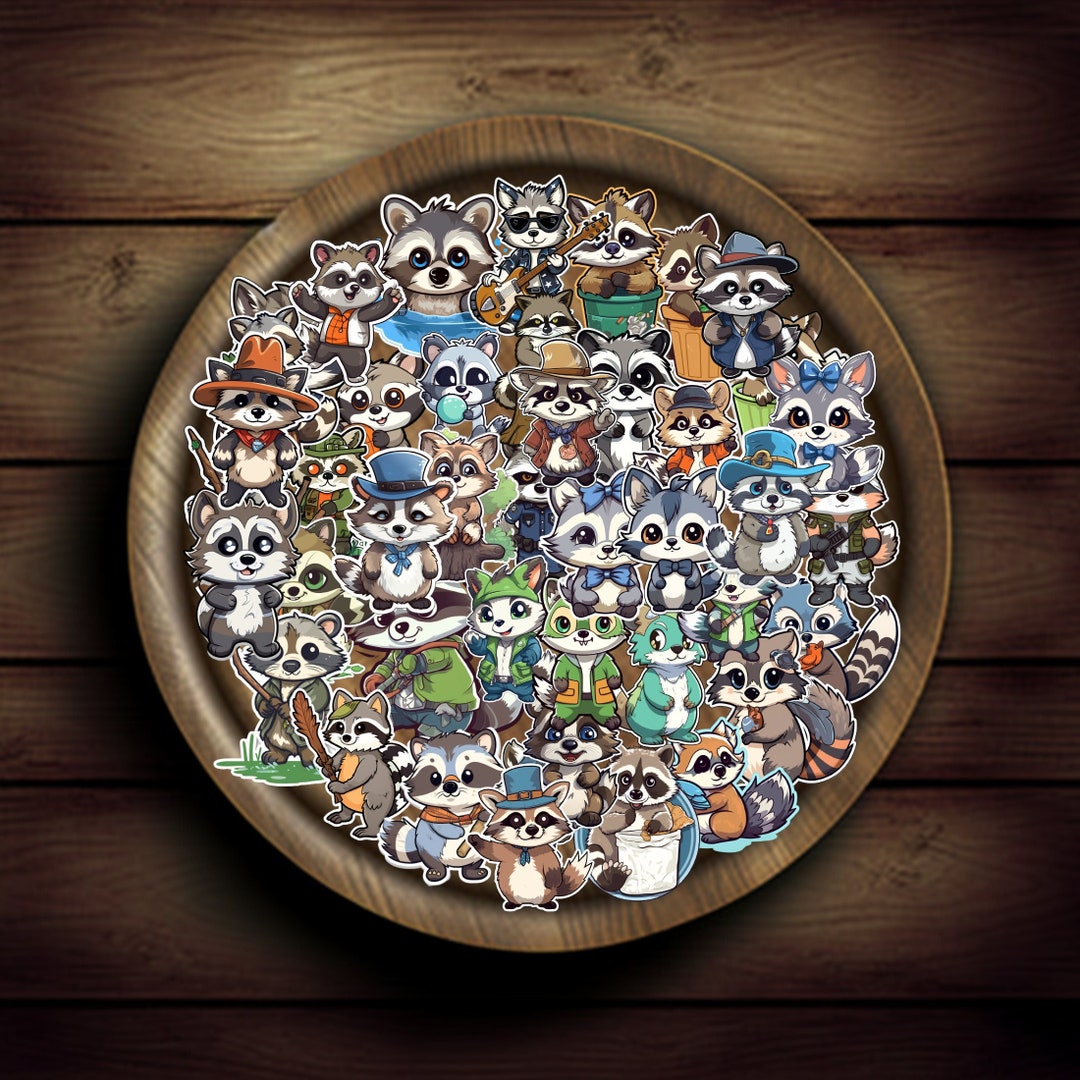 50 Stück Otter Sticker - Wasserdichte Vinyl Aufkleber