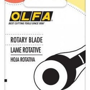 45MM Olfa Rotary Blade - Two Per Package with Storage Case.  High Quality Tungsten Steel. Replacement Rotary Blade.