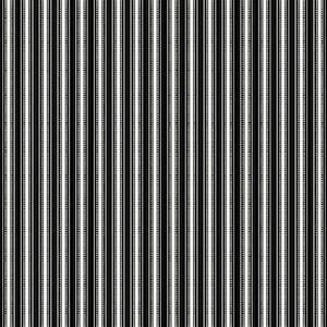 Fleur Noire by My Minds Eye for Riley Blake Designs  C12526 Black Ticking Stripe - Sold in 1/2 Yard Increments Cut Continuously. 100% Cotton
