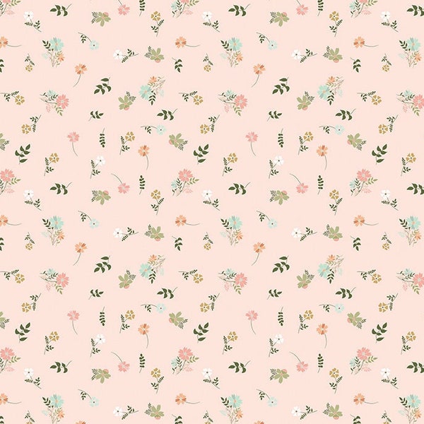 Wild and Free by Gracey Larson for Riley Blake Designs - C-12932 Blush Floral - Sold in 1/2 Yard Increments - Free Fabric Sample Available!