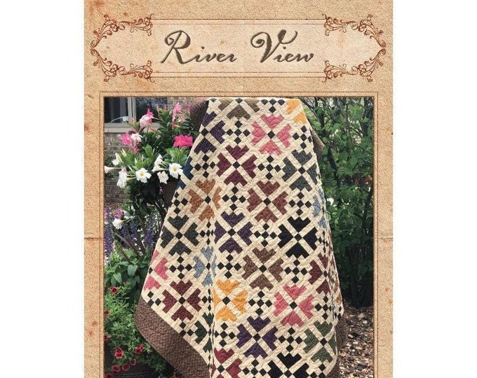 River View Quilt by Pam Buda for Heartspun Quilts Finished 58 X 66