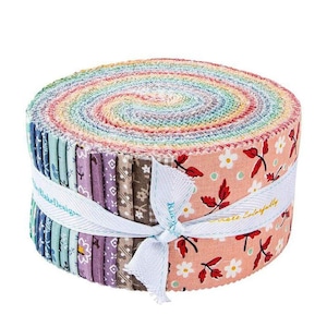New! Lori Holt Bee Bundle Limited Edition Colors - 2.5-Inch/40 pc Rolie Polie - Curated Fabrics Selected For  Prairie Home Quilt Book