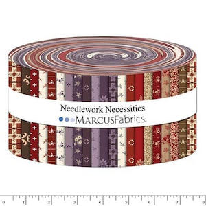 New! Needlework Necessities by Sheryl Johnson of Temecula Quilt Company for Marcus Fabrics - (40) 2.5&quot; strips - ST137-0006 - Historic Prints