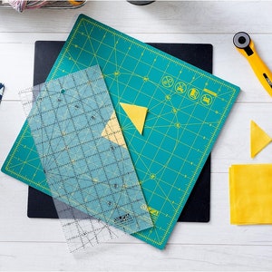 OLFA 12x12 Rotating Cutting Mat - Self-Healing Rotary Mat With Grid For Sewing & Crafts | 360° Spinning Base